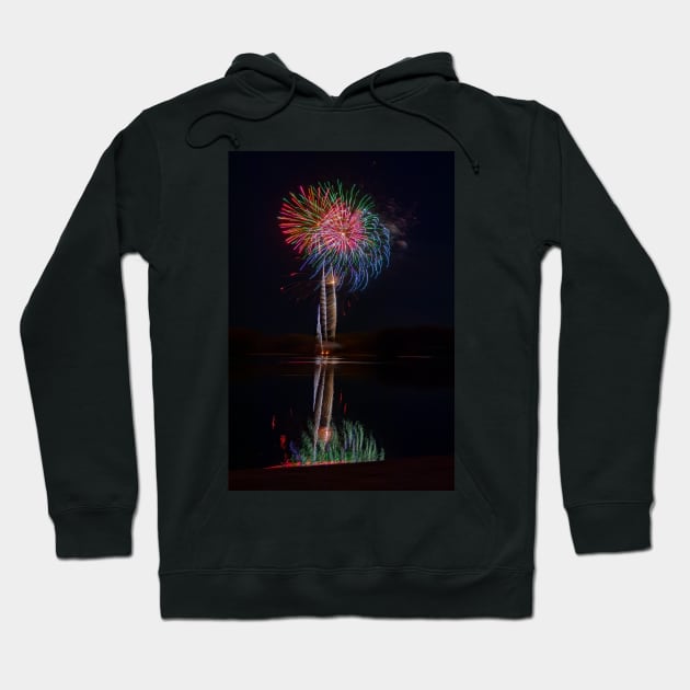 Feathery Fabulous Fireworks and Reflections Hoodie by SafariByMarisa